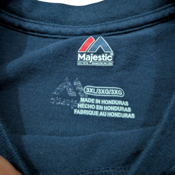 Majestic MLB New York Yankees #99 Judge Mens 3XL Blue T Shirt Big and Tall - Picture 4 of 8